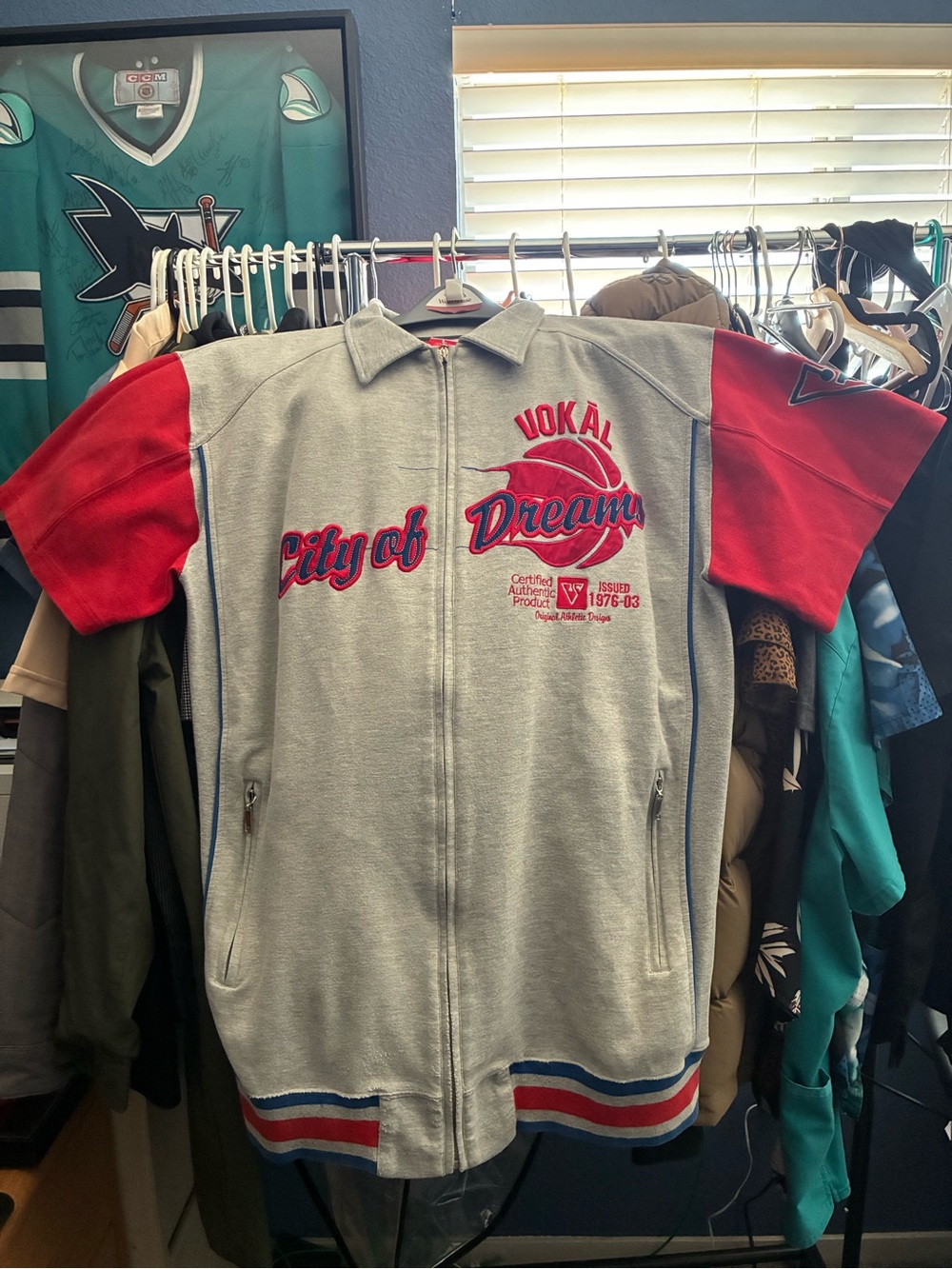 Vokal Vintage Y2K Baggy Hip Hop City of Dreams Zip Up Embroidered RARE Size L